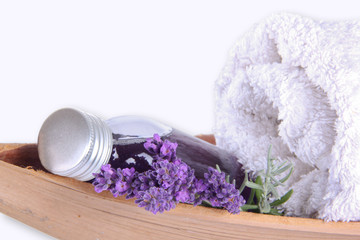 Wellness, massage with lavender