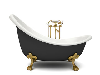 Modern  bathroom isolated on white background