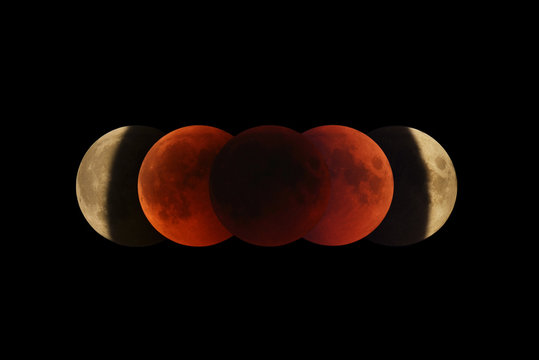 Moon eclipse phases