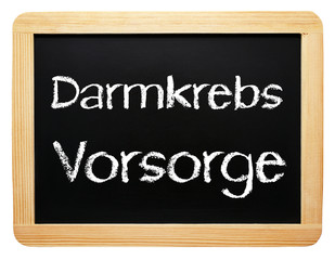 Fototapeta premium Darmkrebs Vorsorge oder Darmkrebsvorsorge