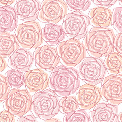 seamless background with roses.