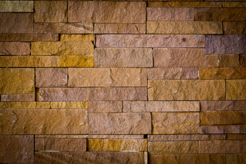 Modern brick stone wall