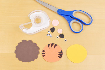 3 Animal Face Shapes with Space for Eyes and Mouth