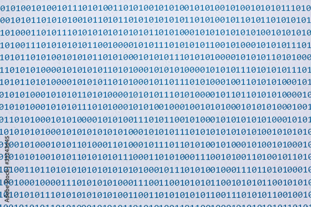 Poster binary numbers moder communication computer