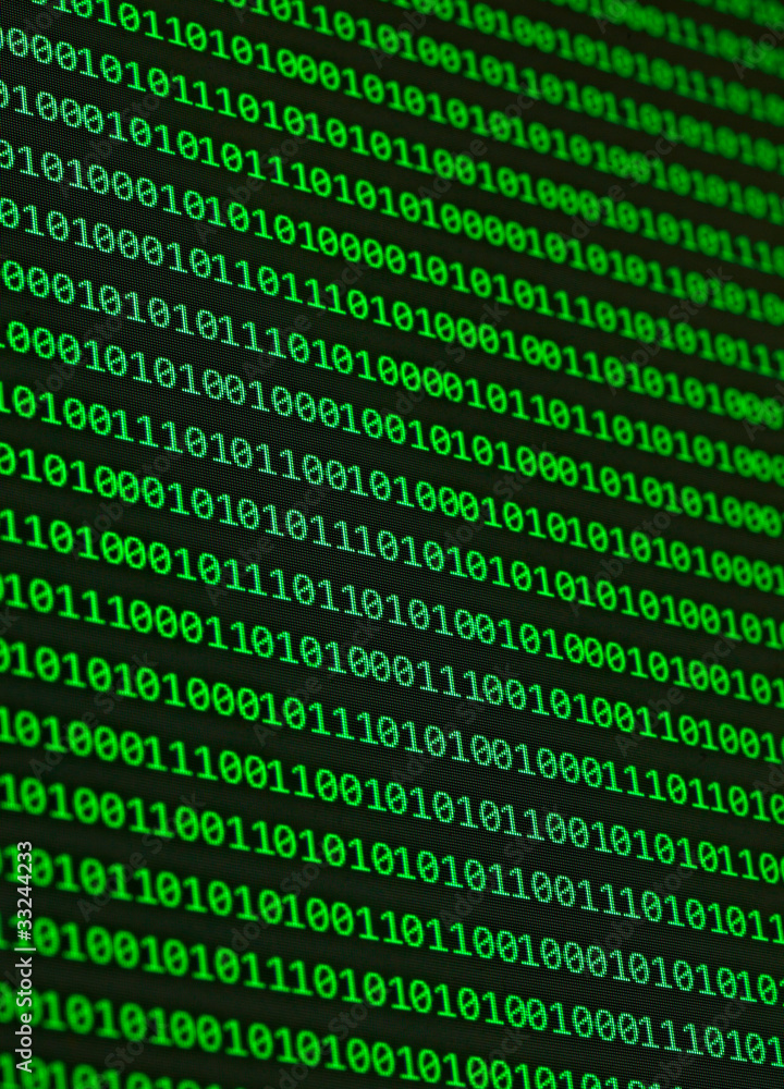 Poster binary numbers moder communication computer