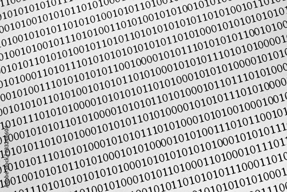 Poster binary numbers moder communication computer