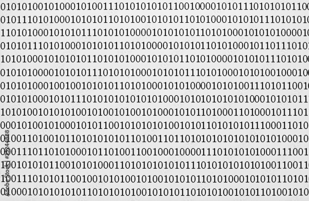 Poster binary numbers moder communication computer