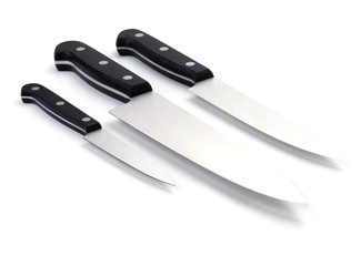 Three kitchen knives