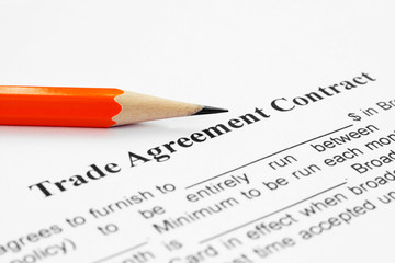 Trade agreement contract