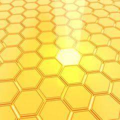 Abstract golden honeycombs