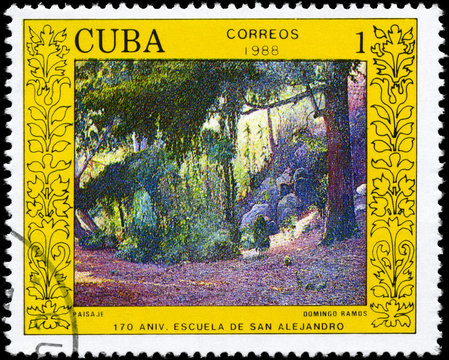 CUBA - CIRCA 1988 Landscape