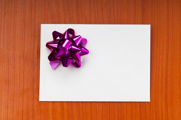 Card with blank space for your text