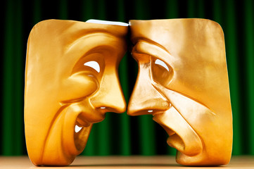 Masks with the theatre concept