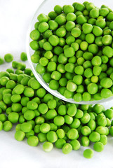 Young green peas