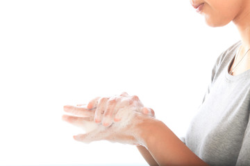 Obraz na płótnie Canvas Hand-wash