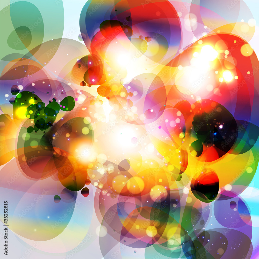 Poster Abstract 3d technology lines with light vector background