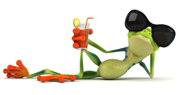 Grenouille et vacances