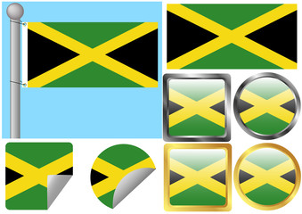 Flag Set Jamaica