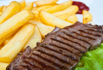 juicy steak beef