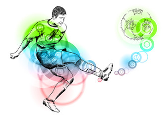 Obraz premium football player