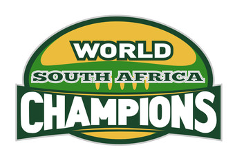 rugby ball world champions south africa
