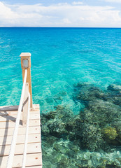 Fototapeta premium Jetty into the Blue