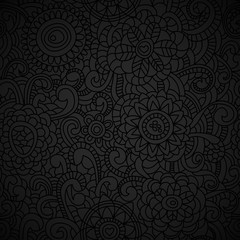 Elegant black seamless pattern