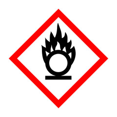 Gefahrensymbol -Brandfördernd