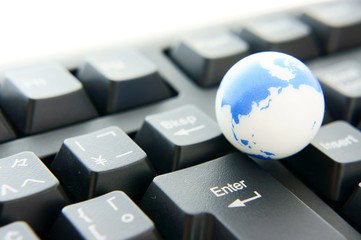地球儀　キーボード