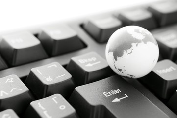 地球儀　キーボード