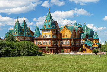 Fototapeta na wymiar Drewniany pałac cara Aleksiej Michajłowicz, Kolomenskoe, Rosja