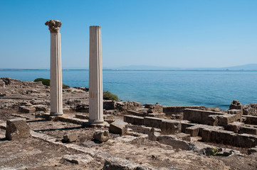 Sardinia, italy: ruins of the old city of Tharros