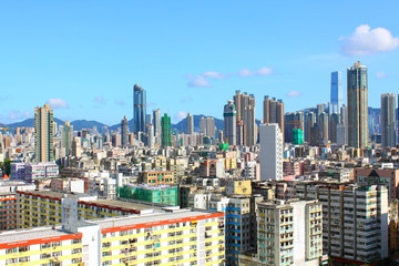 Hong Kong downtown at day time