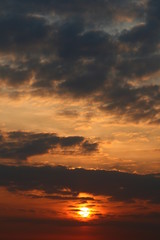 Fototapeta premium city sunset