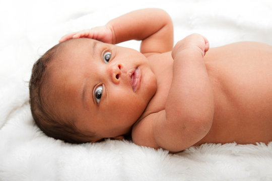 Cute african american baby