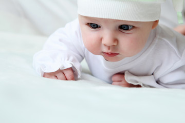 cute baby in hat