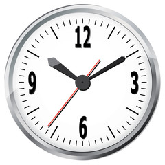 Wall clock. Vector illustration.