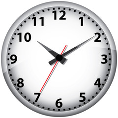 Wall clock. Vector illustration.