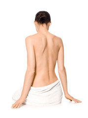 Frau beim Spa