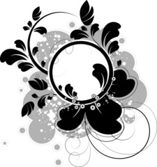 Abstract floral banner