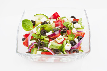 Fresh salad isolated.