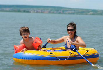 Schlauchboot fahren