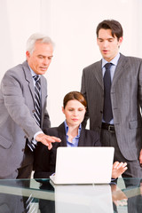 Fototapeta premium businessman and businesswoman during a meeting