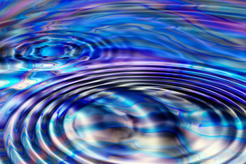 Illustration of oil contaminate water