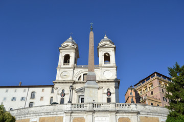 Fototapeta na wymiar Chiesa di Trinità dei Monti