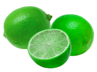 lime isolated on white background