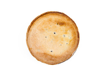 Blueberry Pie Isolated on a White Background
