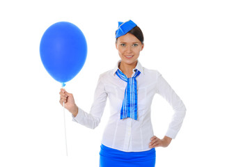 Attractive stewardess