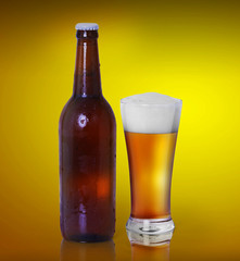glass with beer