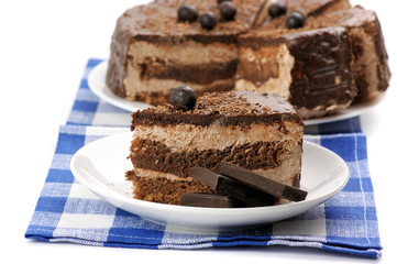 Homemade chocolate cake